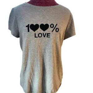 Petite Simply Vera Wang Graphic Tee, Women's, Size: XL Petite, Grey